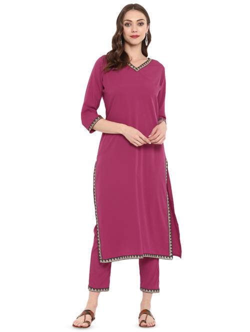 women's straight kurta - 16379518 - Very Small Image - 1