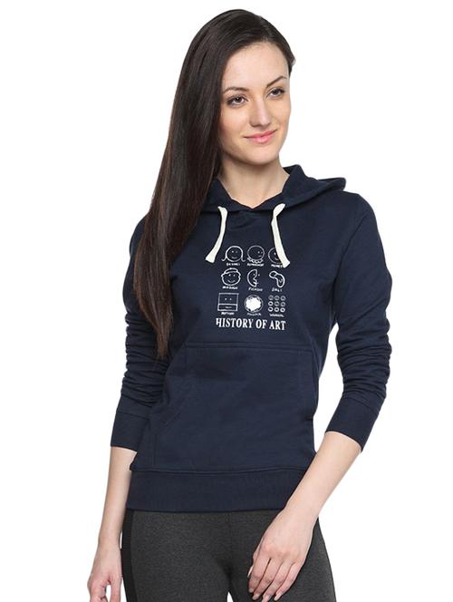women's chest print sweatshirt - 16382478 - Very Small Image - 1