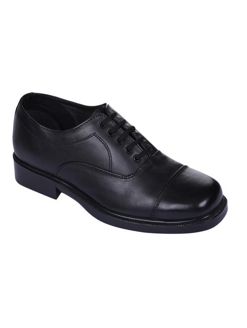 black leather lace-up oxfords - 16382753 - Very Small Image - 1