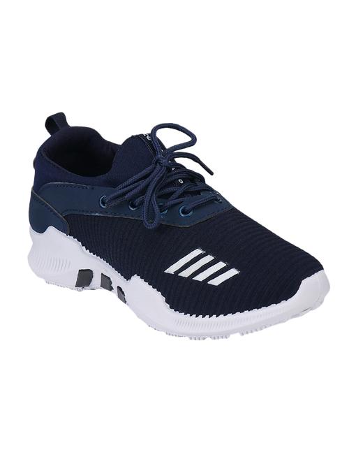 navy blue fabric sport shoes - 16384107 - Very Small Image - 1