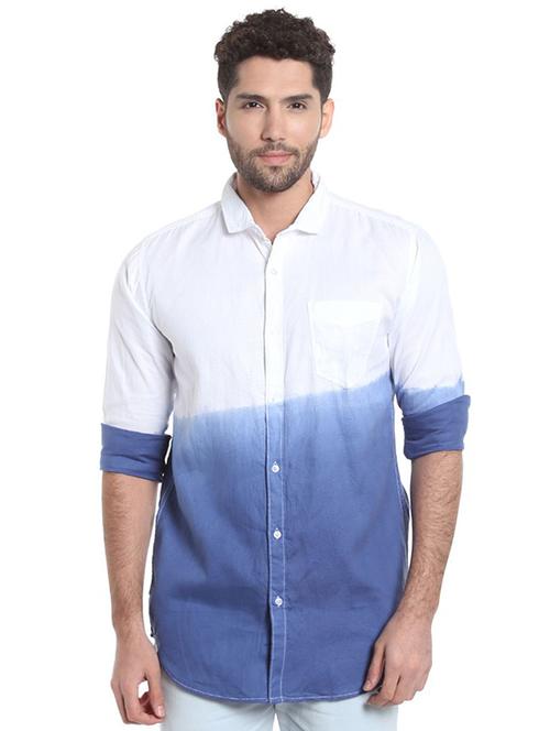 mens ombre casual shirt - 16385259 - Very Small Image - 1