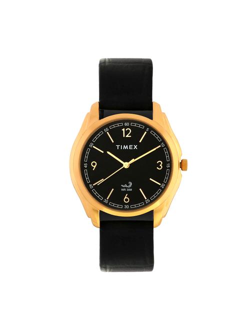 timex gold dial black leather watch for women's-tw0tg6804t - 16385849 - Very Small Image - 1