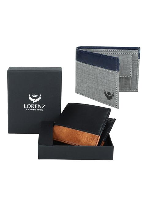 grey and blue canvas wallet - 16386340 - Very Small Image - 1