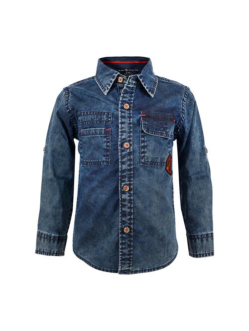 curve hem pocket patched shirt - 16388781 - Very Small Image - 1