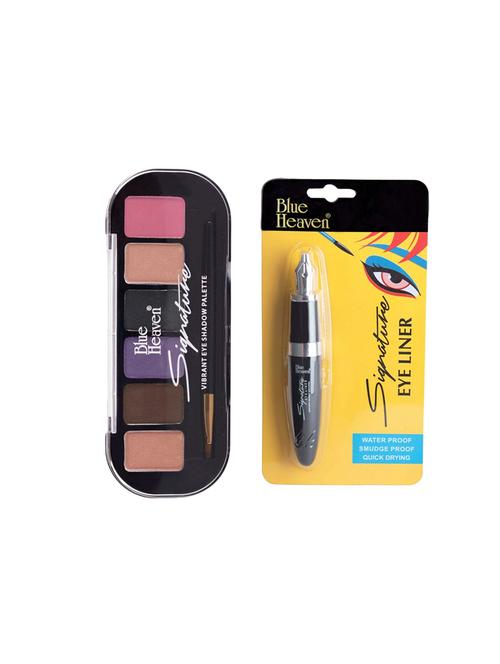 signature eyeshadow palette#5 and signature eyeliner - 16389398 - Very Small Image - 1