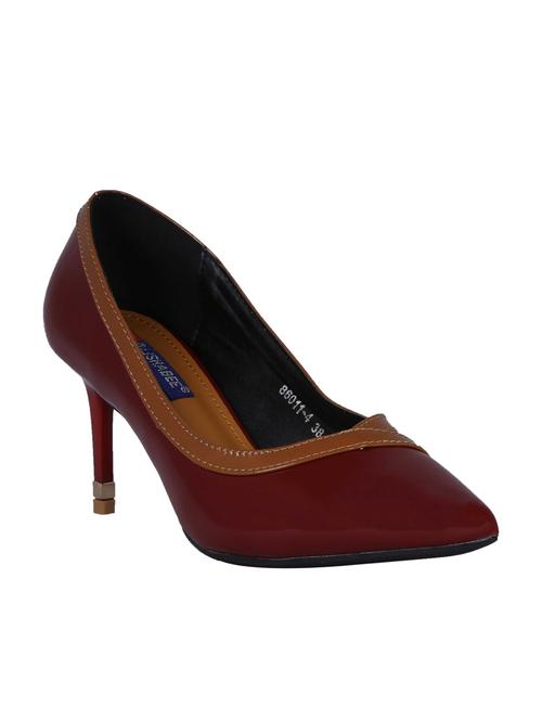 maroon slip on pumps - 16390775 - Very Small Image - 1