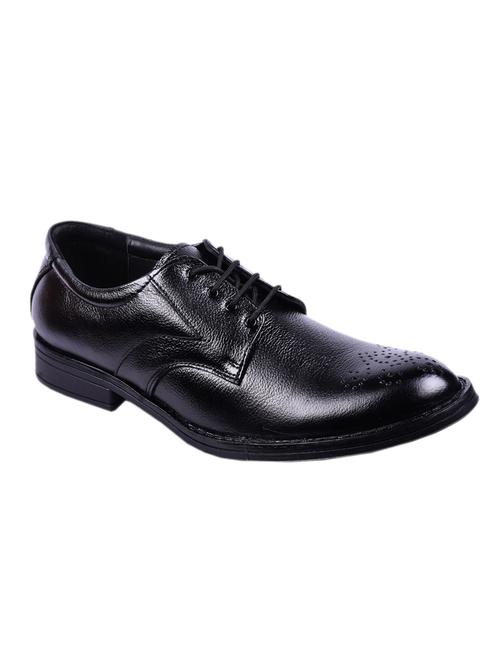 avinash handicrafts black leather lace-up derbys - 16397258 - Very Small Image - 1