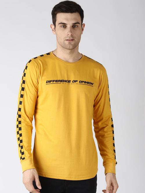 yellow checkered  t-shirt - 16401577 - Very Small Image - 1