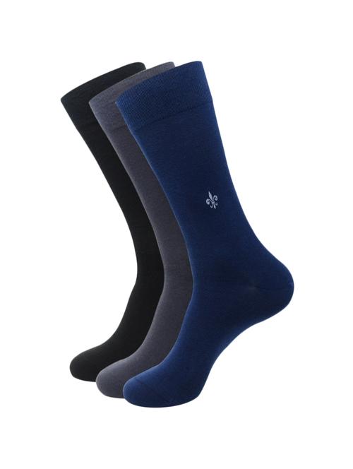 men pack of 3 solid above ankle length sock - 16404068 - Very Small Image - 1