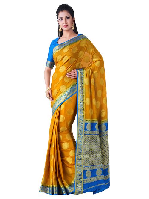 self-design mysore silk saree - 16406335 - Very Small Image - 1