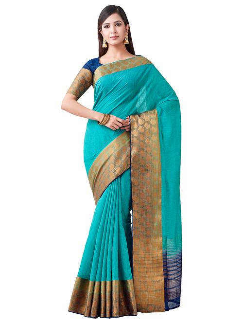 bordered kanjivaram saree - 16406416 - Very Small Image - 1