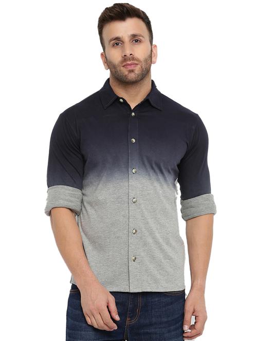 mens ombre casual shirt - 16406470 - Very Small Image - 1