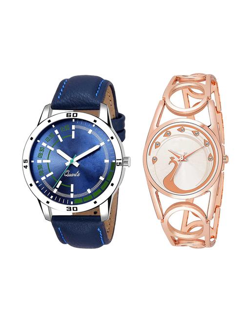 adk set of 2 analog couple watch-(ad-07-lk-232) - 16410896 - Very Small Image - 1