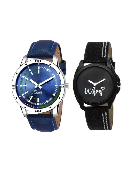 adk set of 2 analog couple watch-(ad-07-lk-234) - 16410898 - Very Small Image - 1