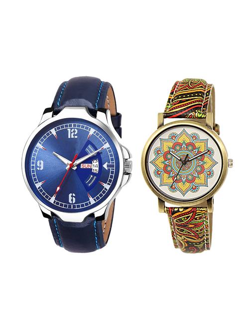 adk set of 2 analog couple watch-(jg-03-lk-248) - 16411116 - Very Small Image - 1