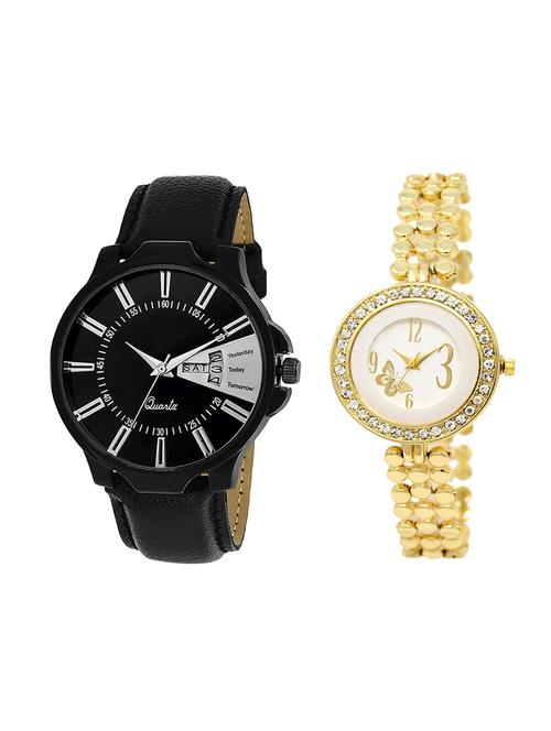 adk set of 2 analog couple watch-(jg-04-lk-203) - 16411121 - Very Small Image - 1