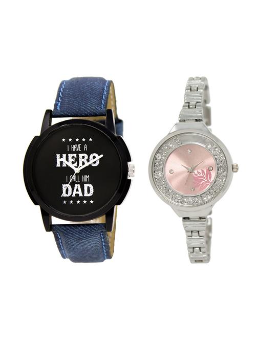 adk set of 2 analog couple watch-(lk-07-226) - 16411506 - Very Small Image - 1