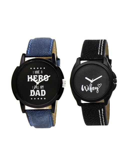 adk set of 2 analog couple watch-(lk-07-234) - 16411513 - Very Small Image - 1