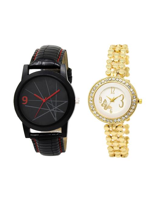 adk set of 2 analog couple watch-(lk-08-203) - 16411531 - Very Small Image - 1