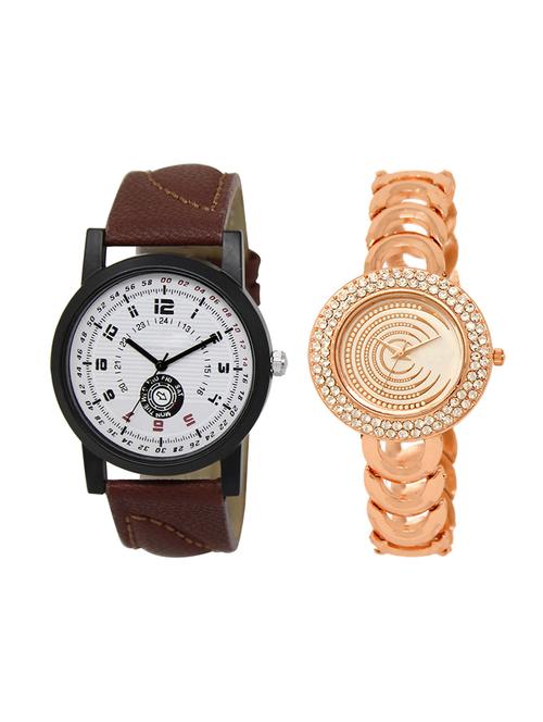 adk set of 2 analog couple watch-(lk-11-202) - 16411653 - Very Small Image - 1