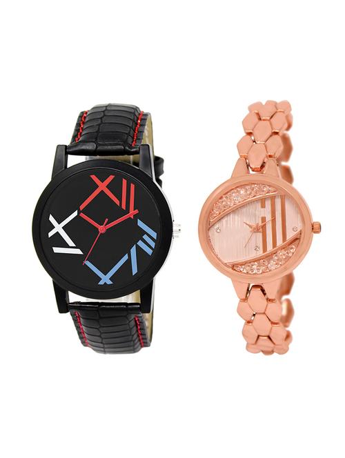 adk set of 2 analog couple watch-(lk-12-222) - 16411707 - Very Small Image - 1
