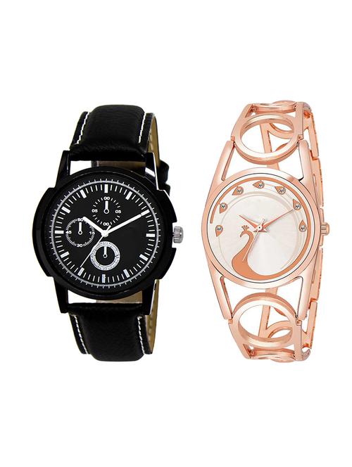 adk set of 2 analog couple watch-(lk-13-232) - 16411757 - Very Small Image - 1