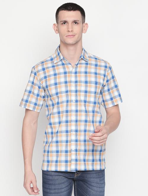 mens checks casual shirt - 16416829 - Very Small Image - 1