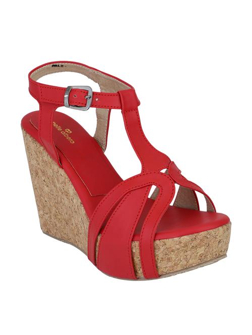 red platforms wedges - 16423982 - Very Small Image - 1