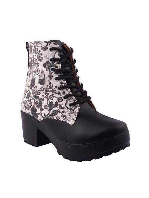 black ankle lace up  boots - 16425074 - Very Small Image - 1