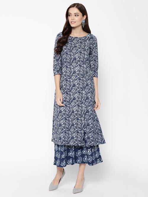 printed a-line kurta - 16428097 - Very Small Image - 1