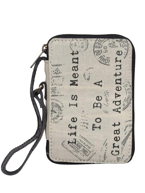 beige canvas regular clutch - 16434296 - Very Small Image - 1