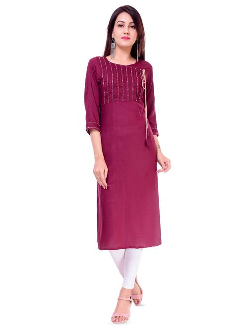 solid angrakha kurta - 16436534 - Very Small Image - 1