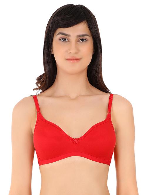 bow patch solid bra  - 16436823 - Very Small Image - 1