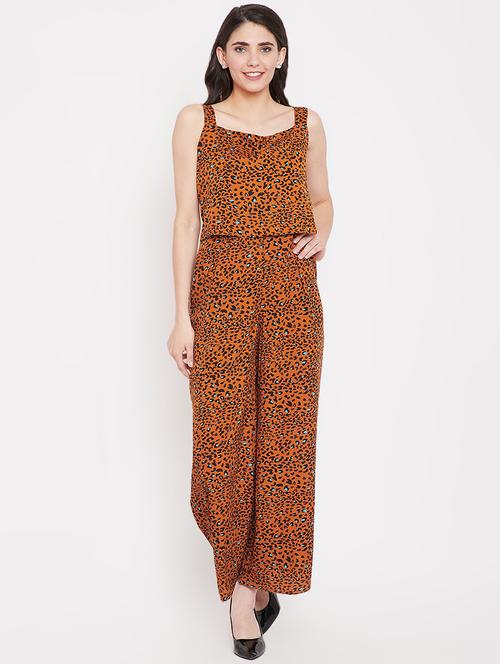 animal printed full leg jumpsuit - 16442013 - Very Small Image - 1