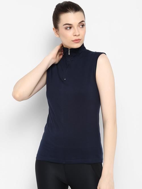 women's plain high neck t-shirt - 16443256 - Very Small Image - 1