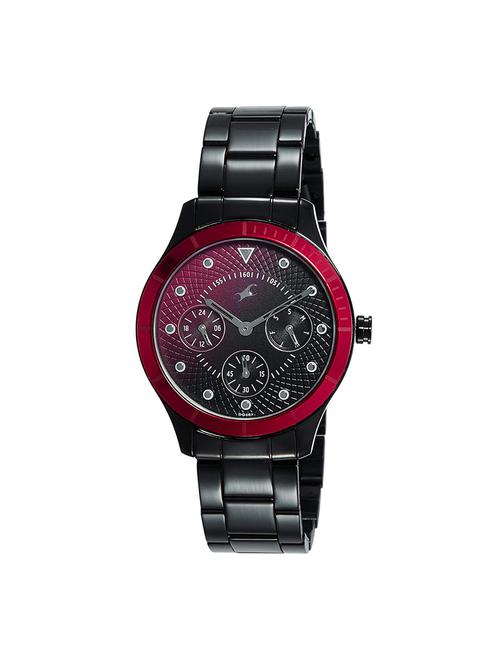 fastrack analog black dial women's watch-6163km02 - 16443451 - Very Small Image - 1