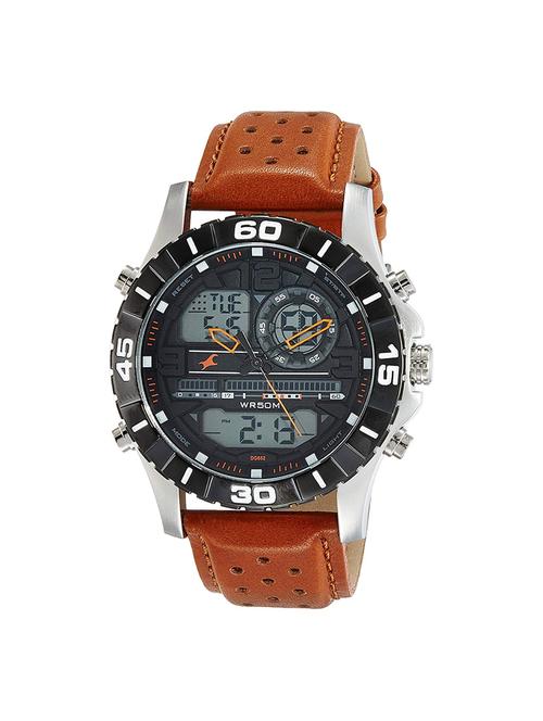 fastrack analog-digital black dial men's watch-38035sl04 - 16443462 - Very Small Image - 1