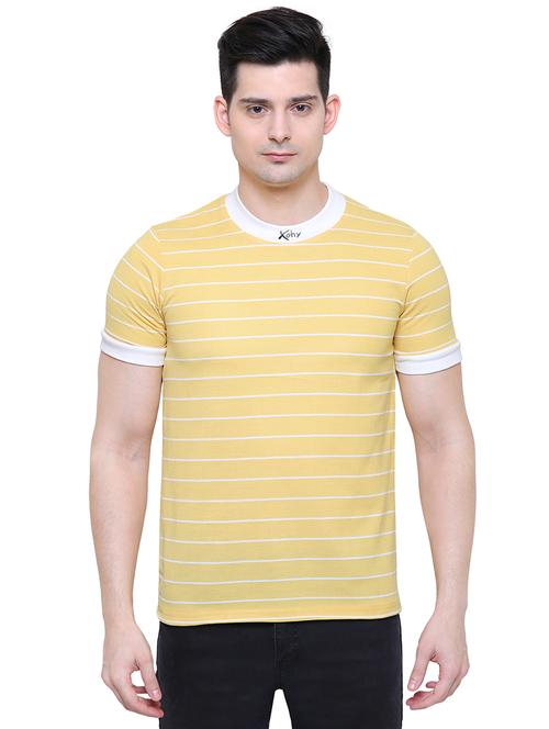yellow striped t-shirt - 16444053 - Very Small Image - 1