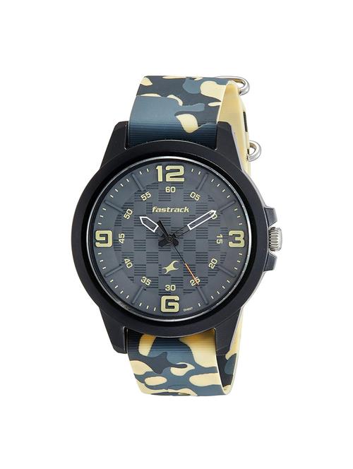 fastrack  round dial analog watch-38048pp02 - 16444673 - Very Small Image - 1