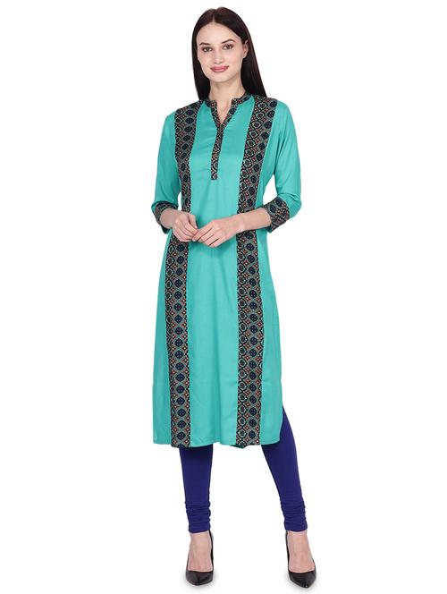 digital printed straight kurta - 16445417 - Very Small Image - 1