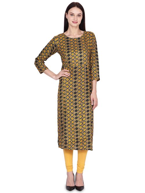digital printed straight kurta - 16445420 - Very Small Image - 1