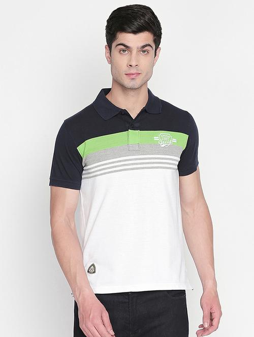 white striped polo t-shirt - 16447028 - Very Small Image - 1