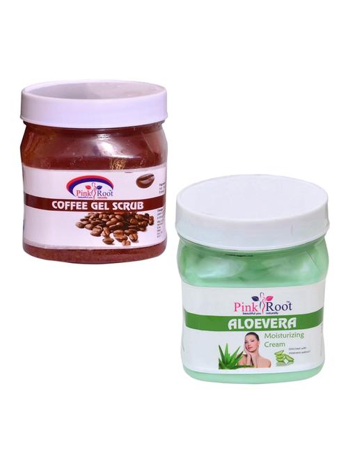 pink root coffee scrub 500gm with aloevera cream 500gm - 16452065 - Very Small Image - 1