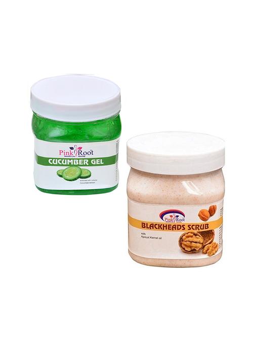 pink root cucumber gel 500gm with blackhead scrub 500gm - 16452118 - Very Small Image - 1