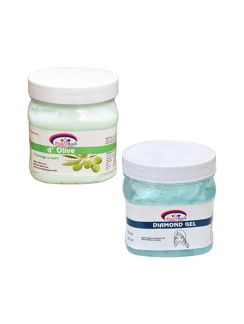 pink root d olive cream 500gm with diamond gel 500gm - 16452215 - Very Small Image - 1