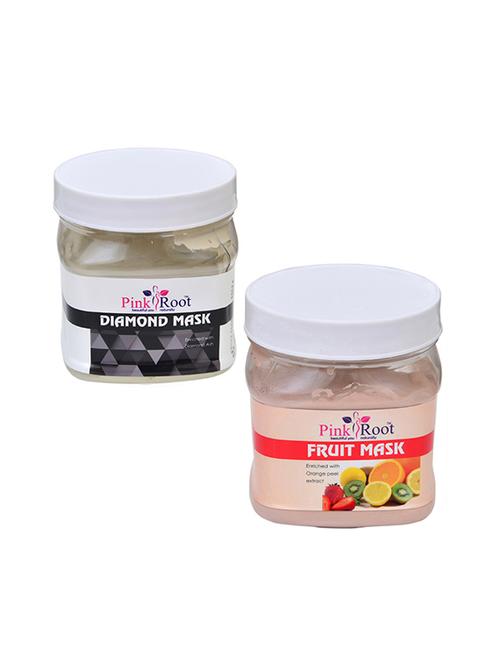 pink root diamond mask 500gm with fruit mask 500gm - 16452414 - Very Small Image - 1
