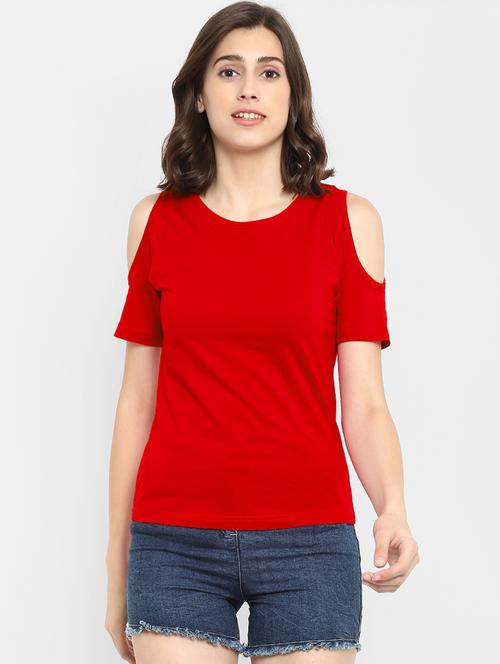 women's plain round neck t-shirt - 16465529 - Very Small Image - 1