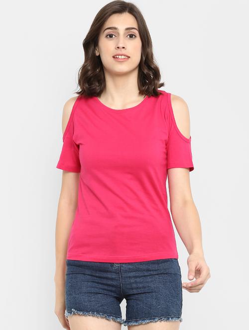 women's plain round neck t-shirt - 16465532 - Very Small Image - 1