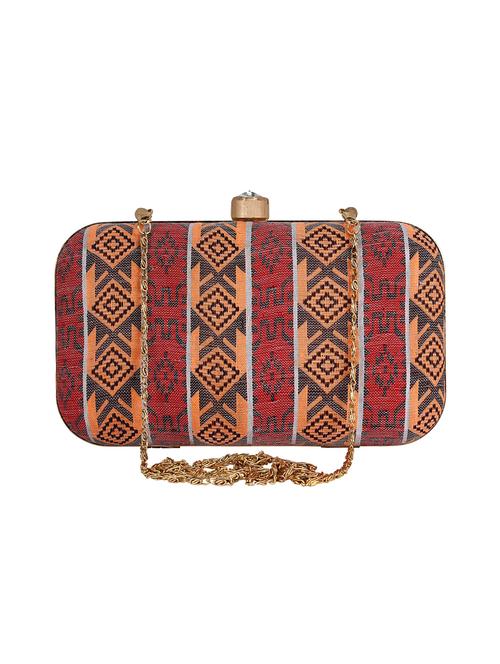 multi colored cotton box clutch - 16466025 - Very Small Image - 1
