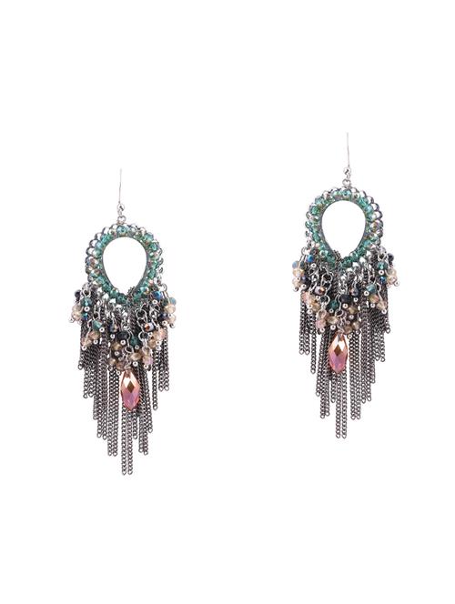 green crystal drop earring - 16466622 - Very Small Image - 1